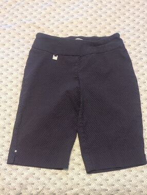 Women's Navy SC & CO Textured Pull-On Shorts